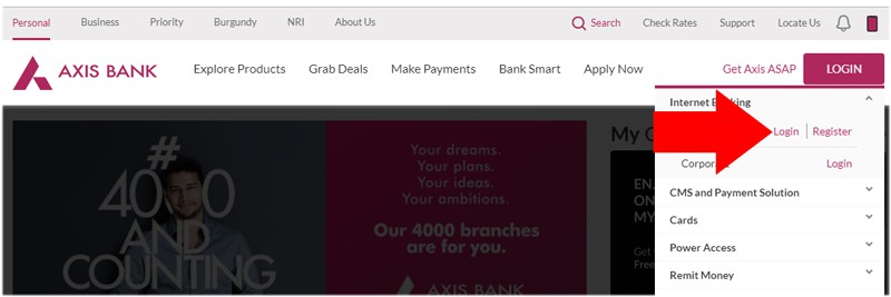 Axis Bank Net Banking Login