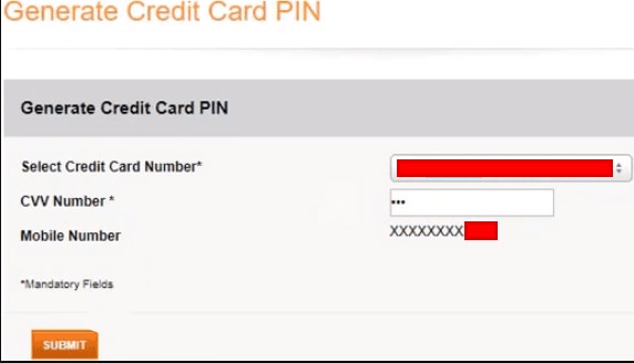Select Card to Generate ICICI Credit Card Pin Online
